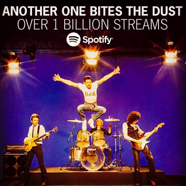 Queen's Another One Bites The Dust Hits One Billion Spotify Streams